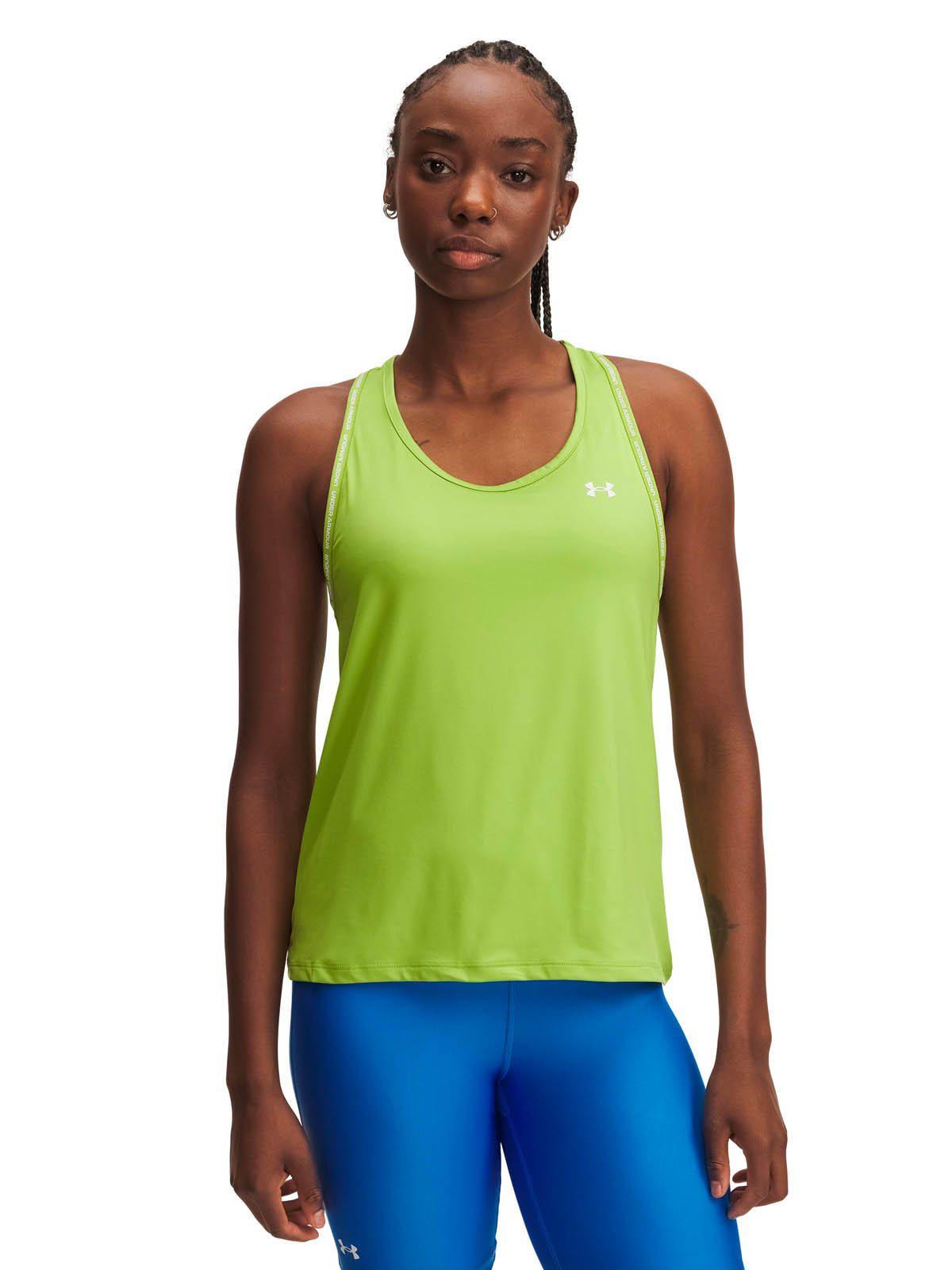 Polera Sin mangass Training  mujer Tech Knockout Verde -0
