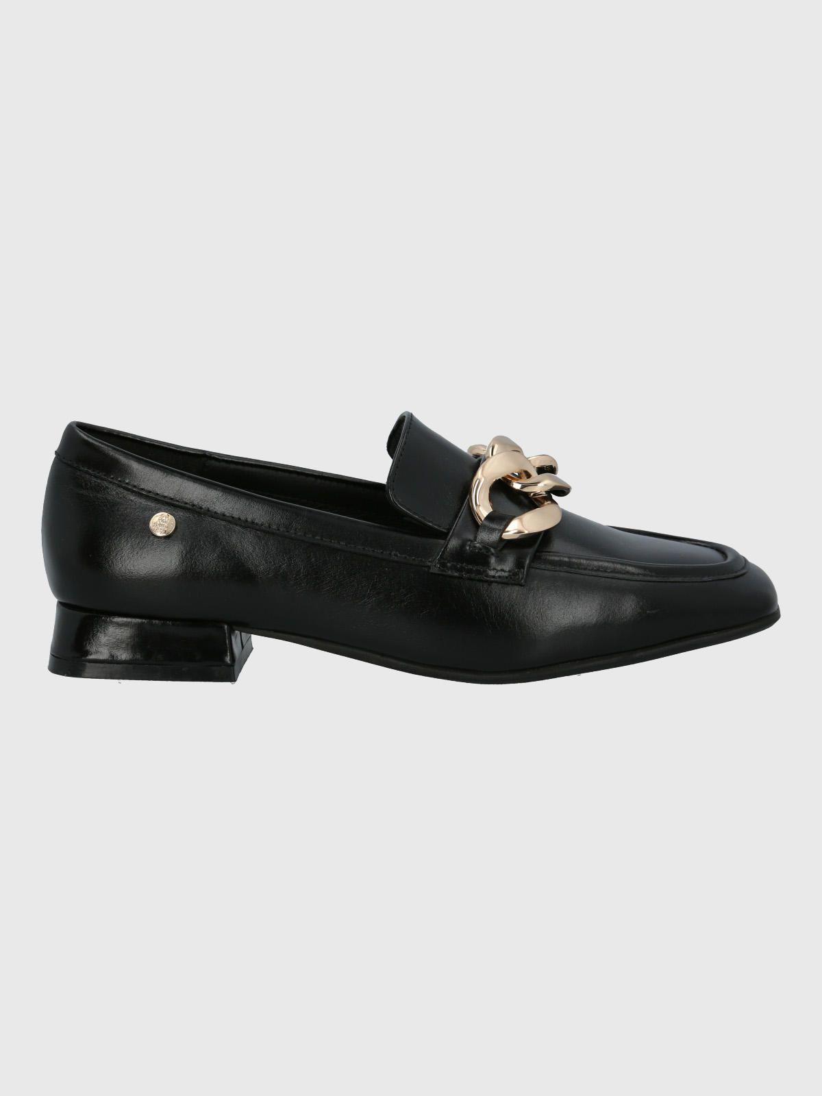 Mocasín Cuero Mujer Gween Negro-1