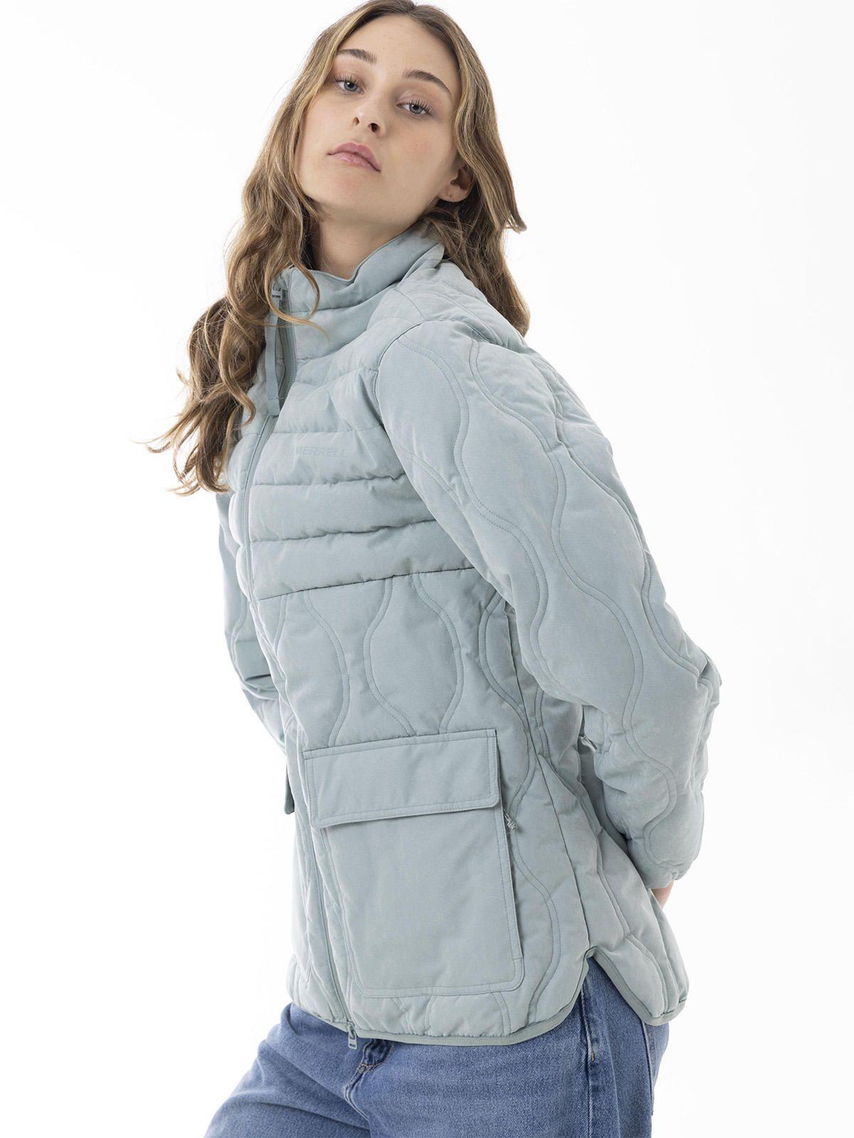 Chaqueta Mujer Softcore Quilted Celeste-3