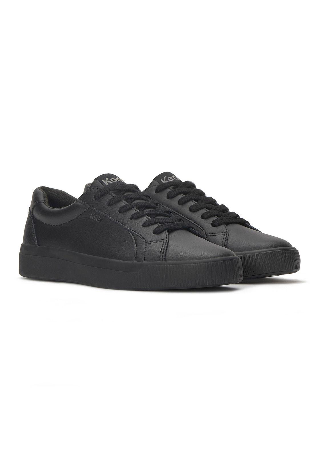 Zapatilla Cuero Mujer Pursuit Leather Negro-1
