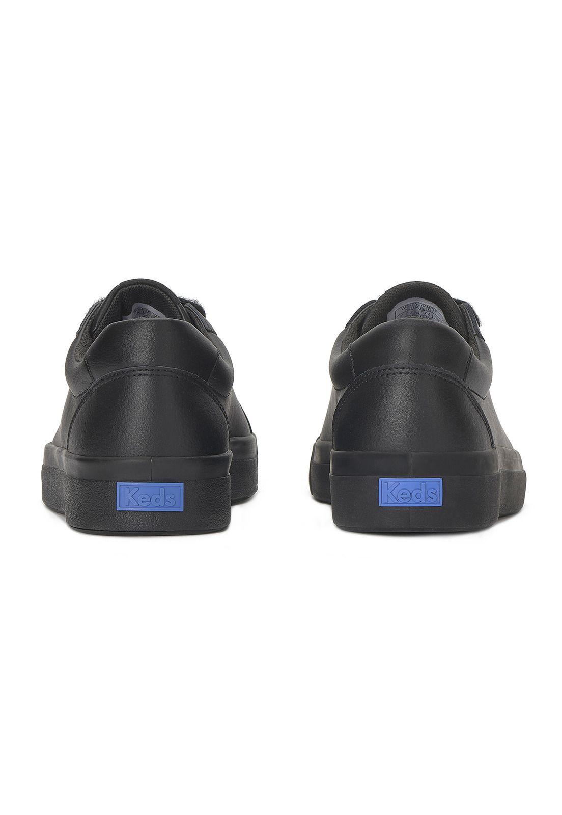 Zapatilla Cuero Mujer Pursuit Leather Negro-4