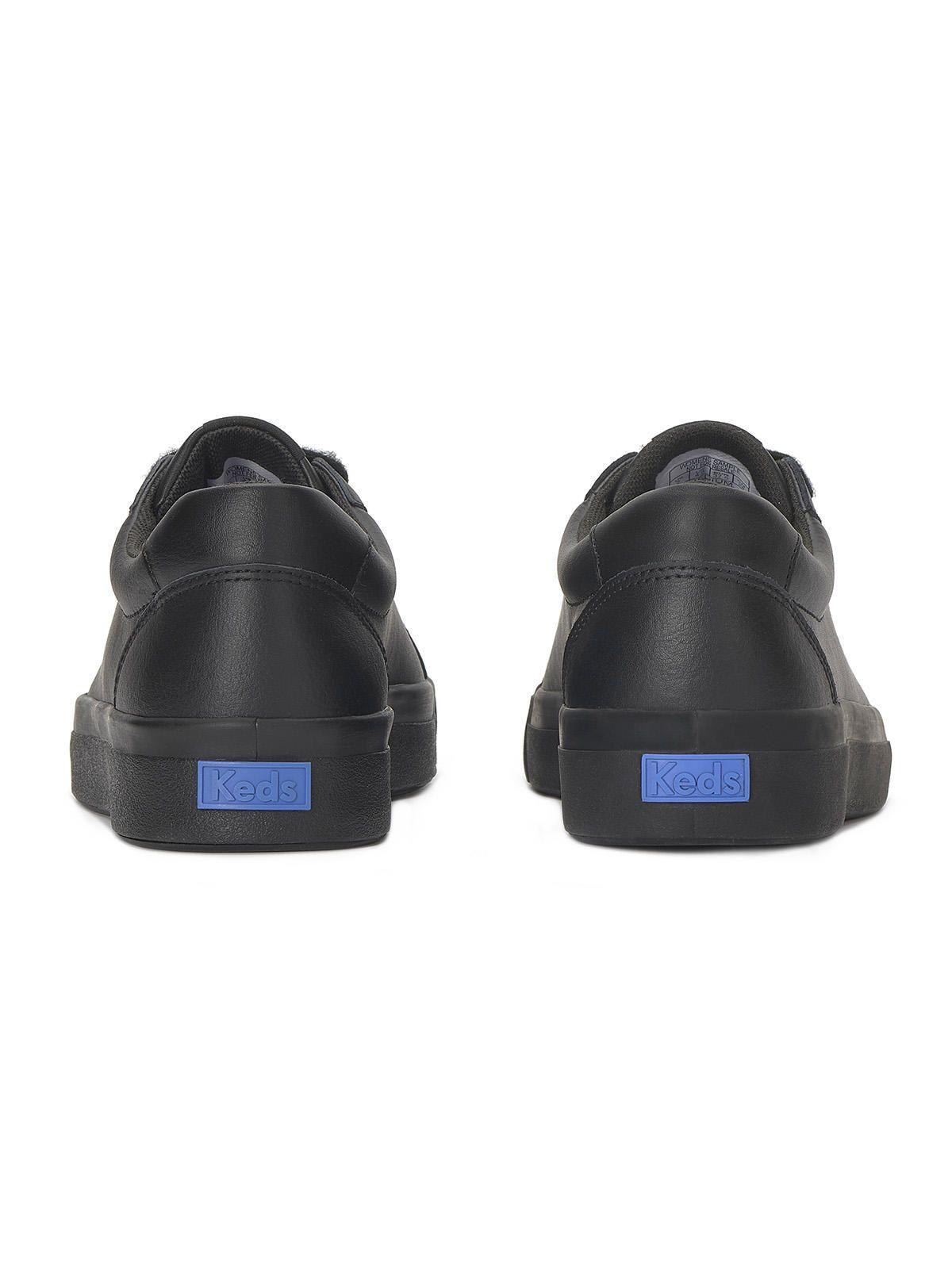 Zapatilla Cuero Mujer Pursuit Leather Negro-4