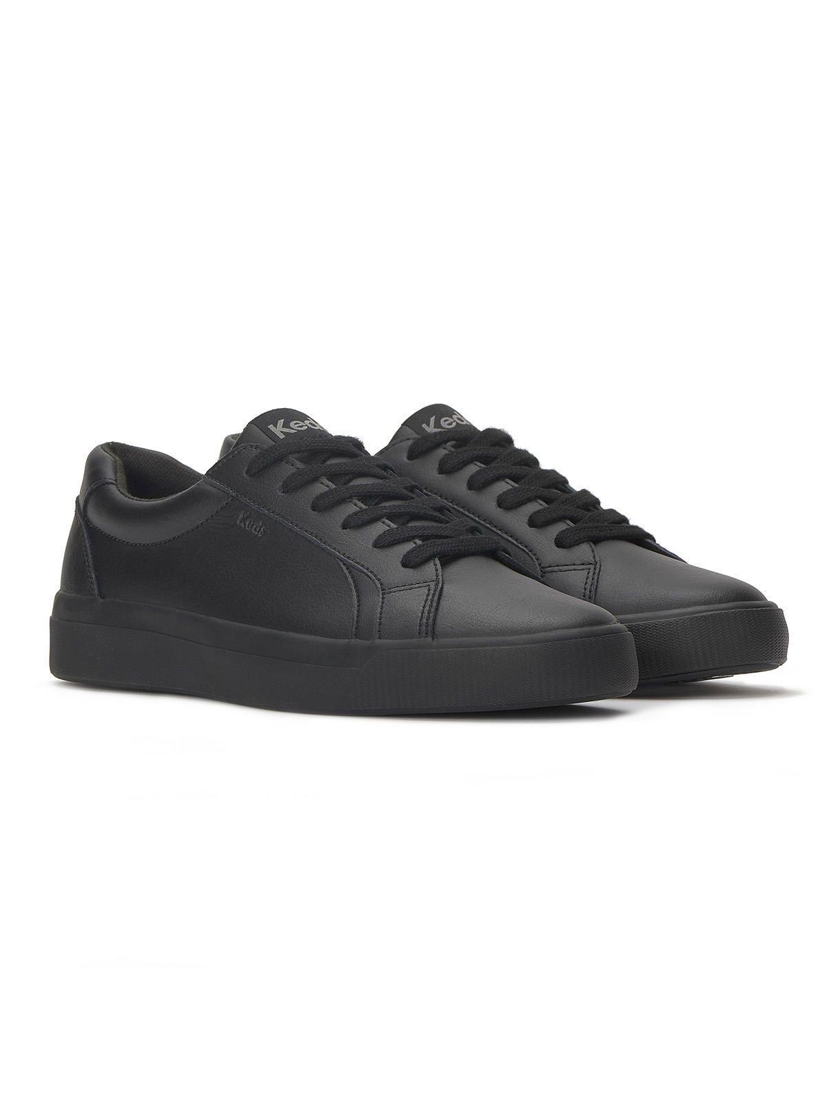 Zapatilla Cuero Mujer Pursuit Leather Negro-1