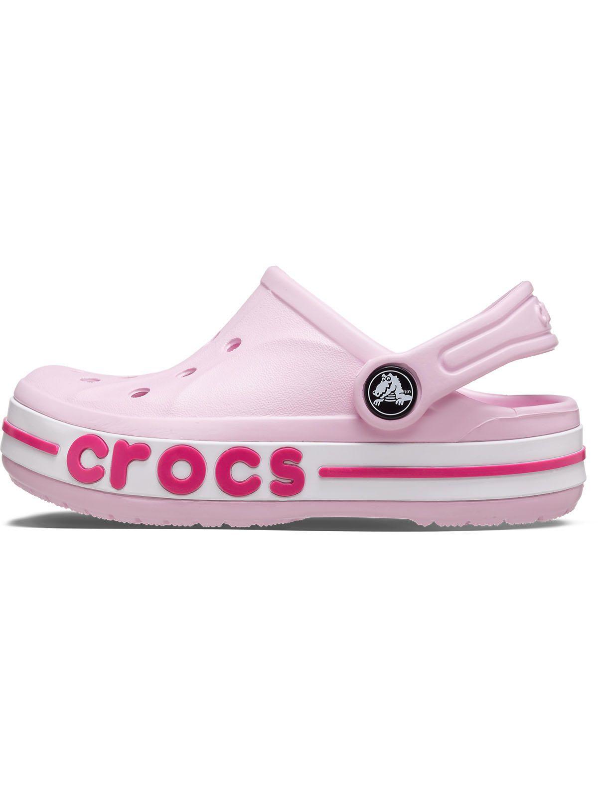 Zueco Crocs Niña Bayaband Clog Rosa-1