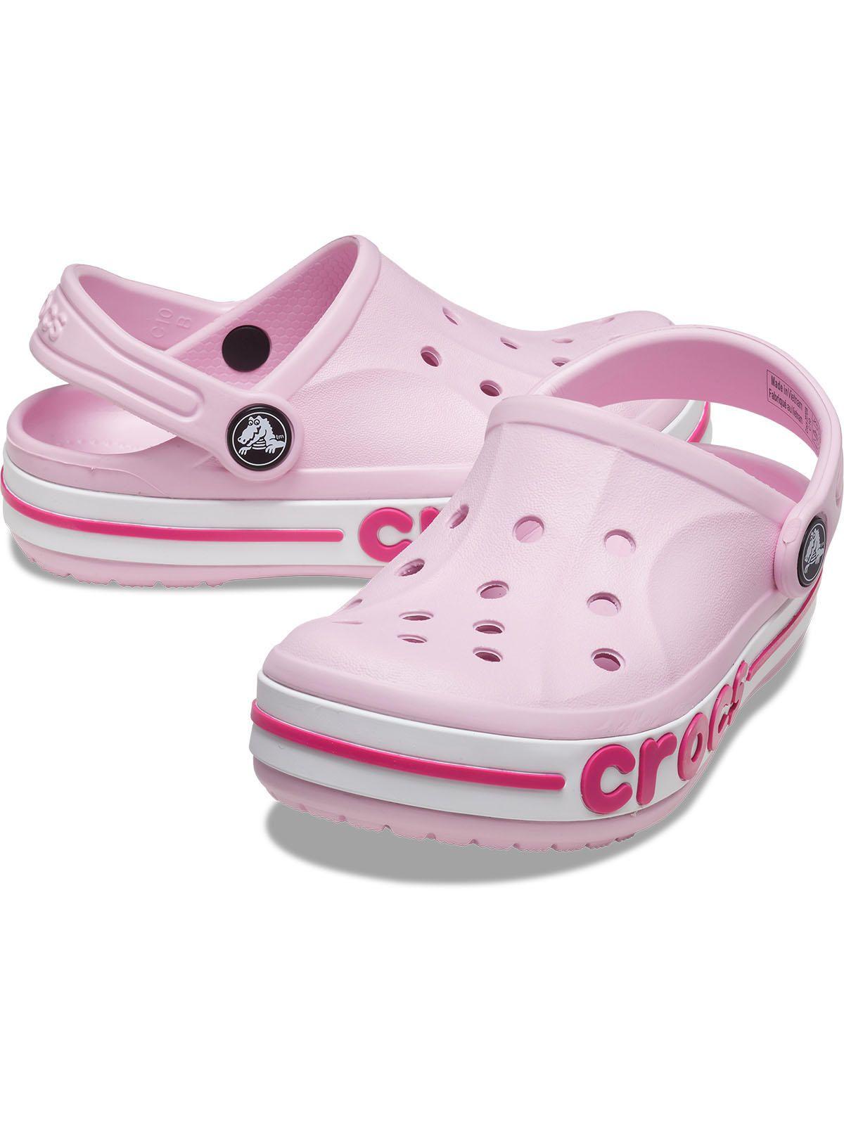 Zueco Crocs Niña Bayaband Clog Rosa-3