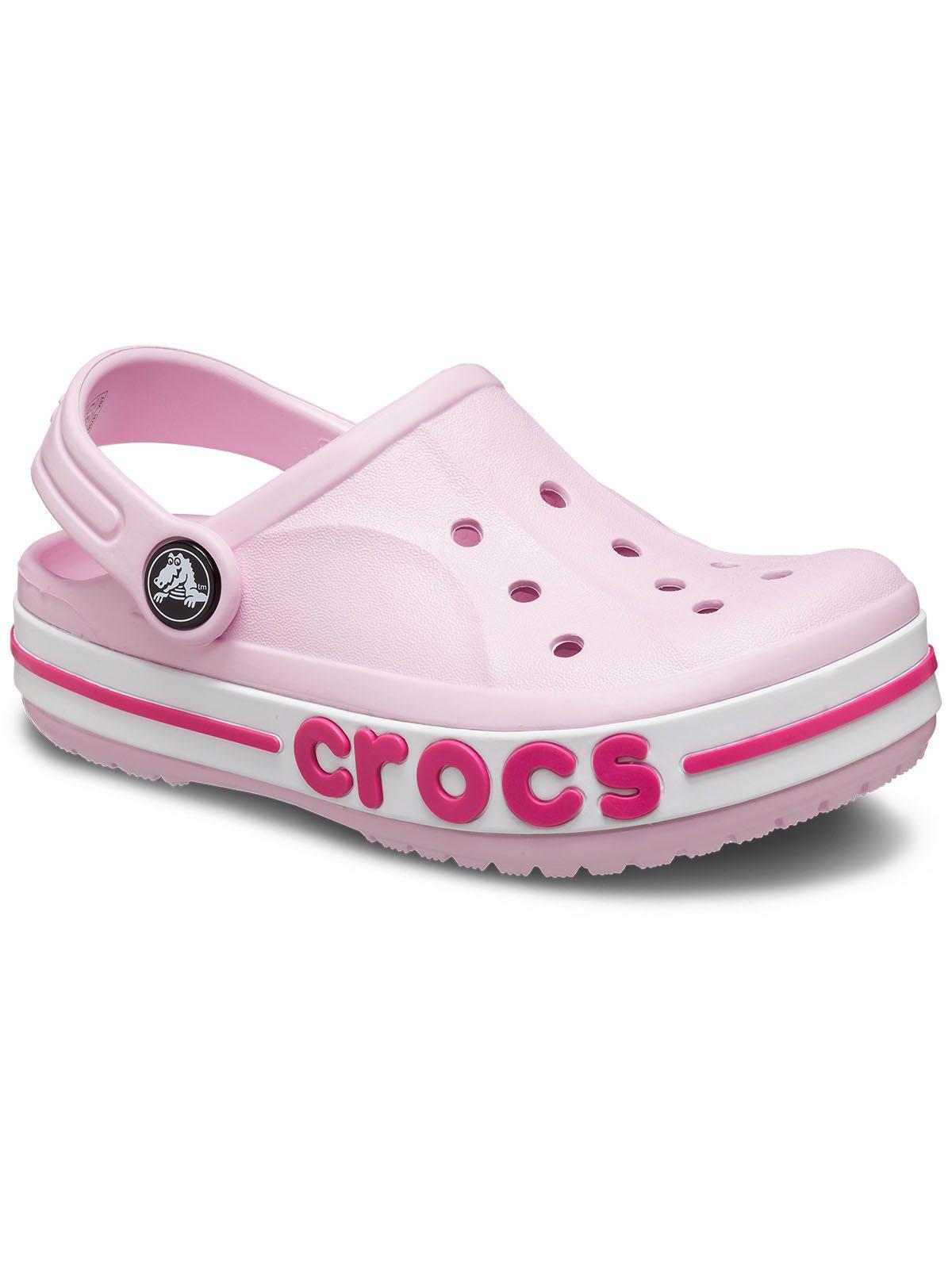 Zueco Crocs Niña Bayaband Clog Rosa-6