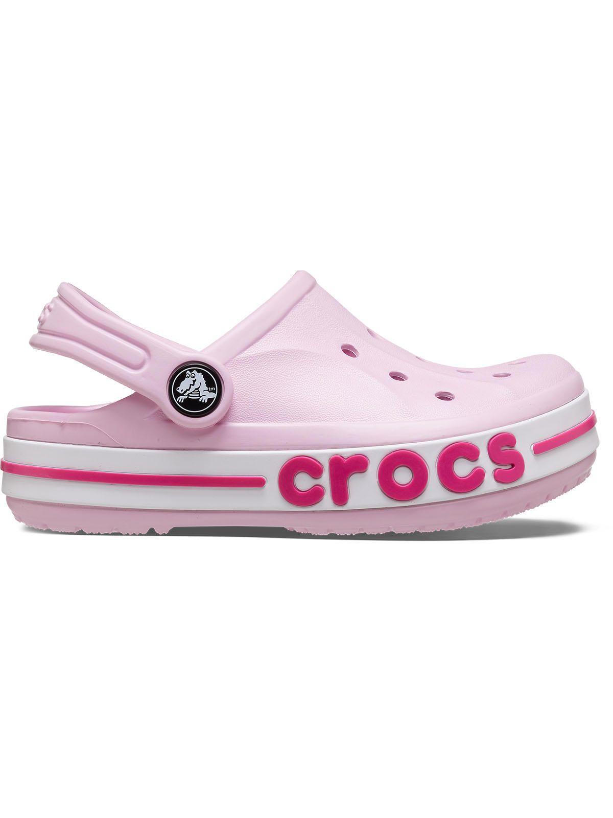 Zueco Crocs Niña Bayaband Clog Rosa-0