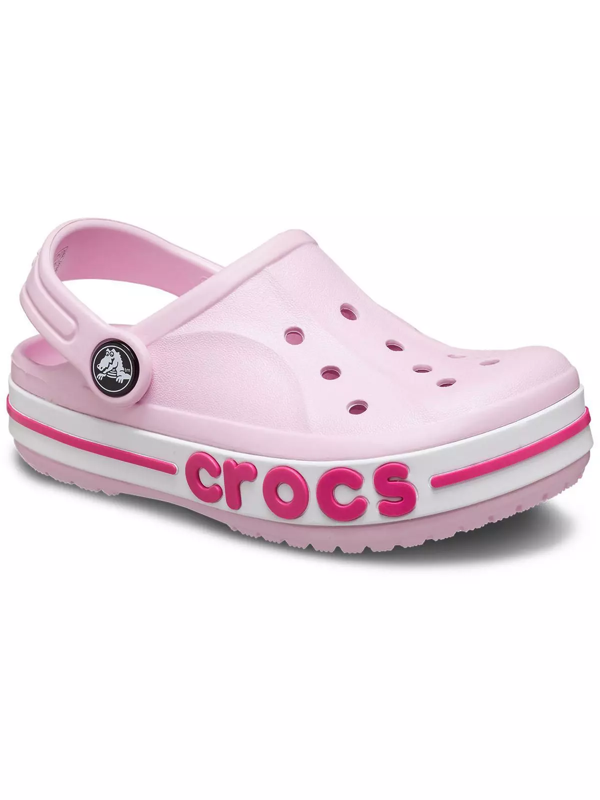 Zueco Crocs Niña Bayaband Clog Rosa-6