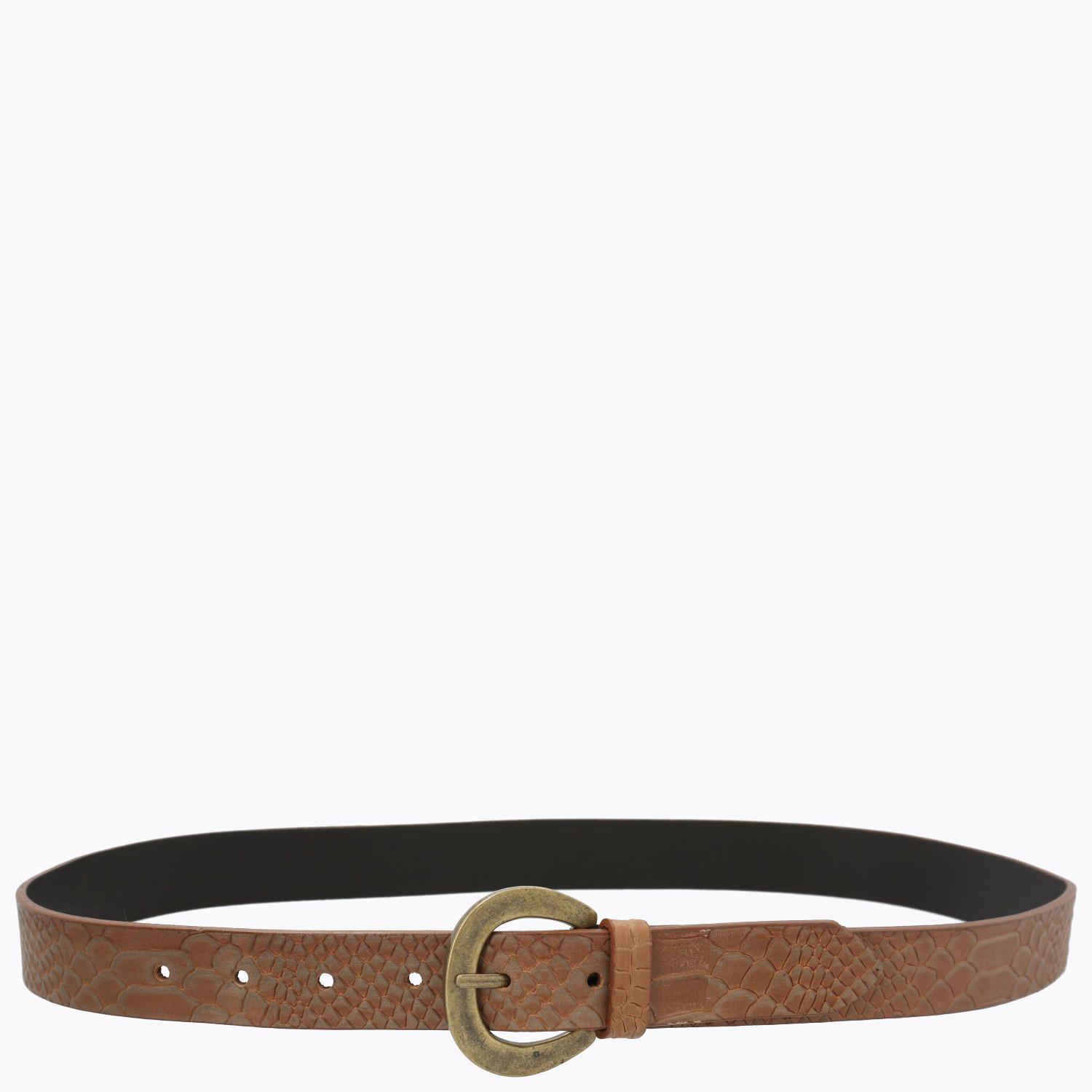 Cinturón Cuero Mujer Hp Vada Café-1