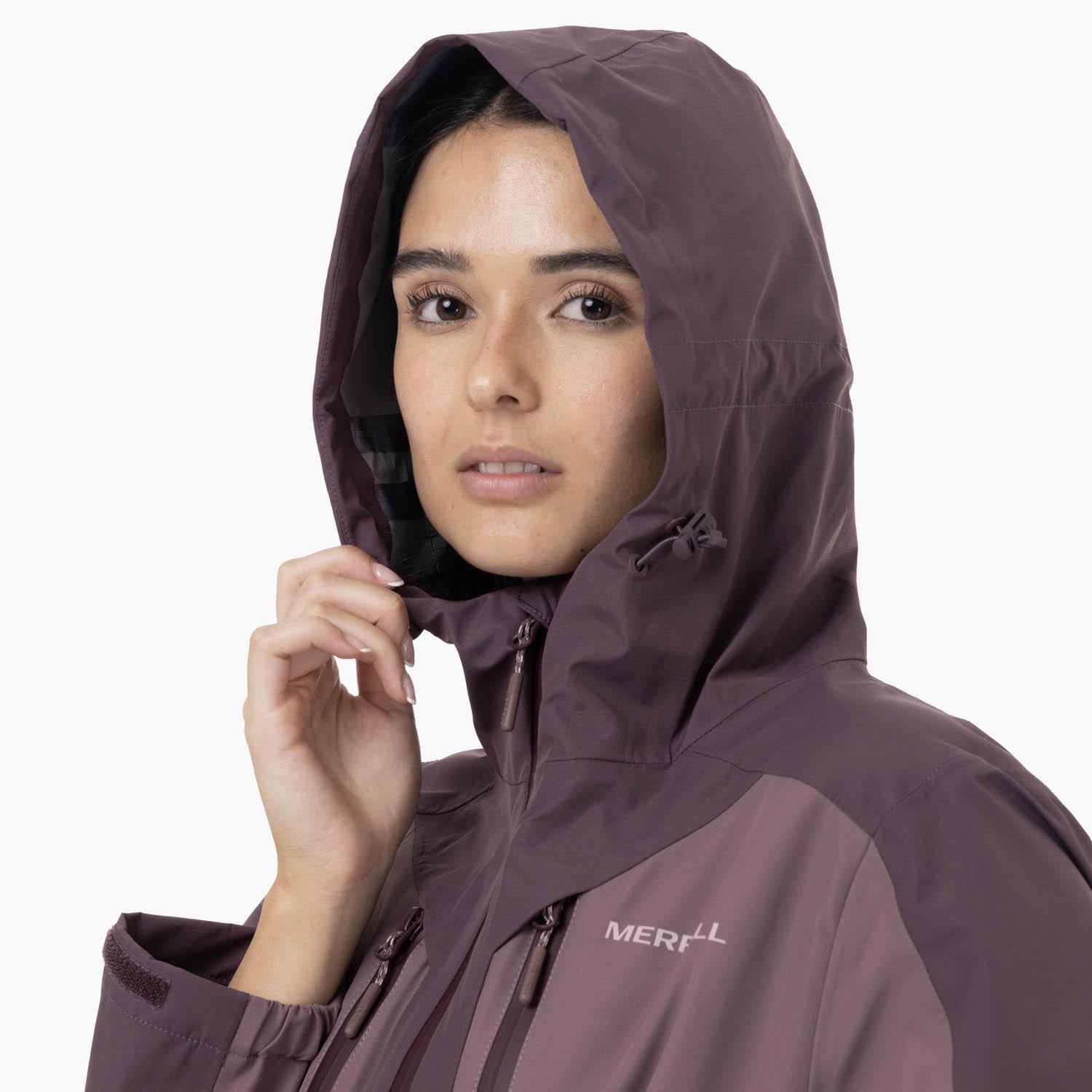 Impermeable Mujer Full Zipper Hardshell Morado-7