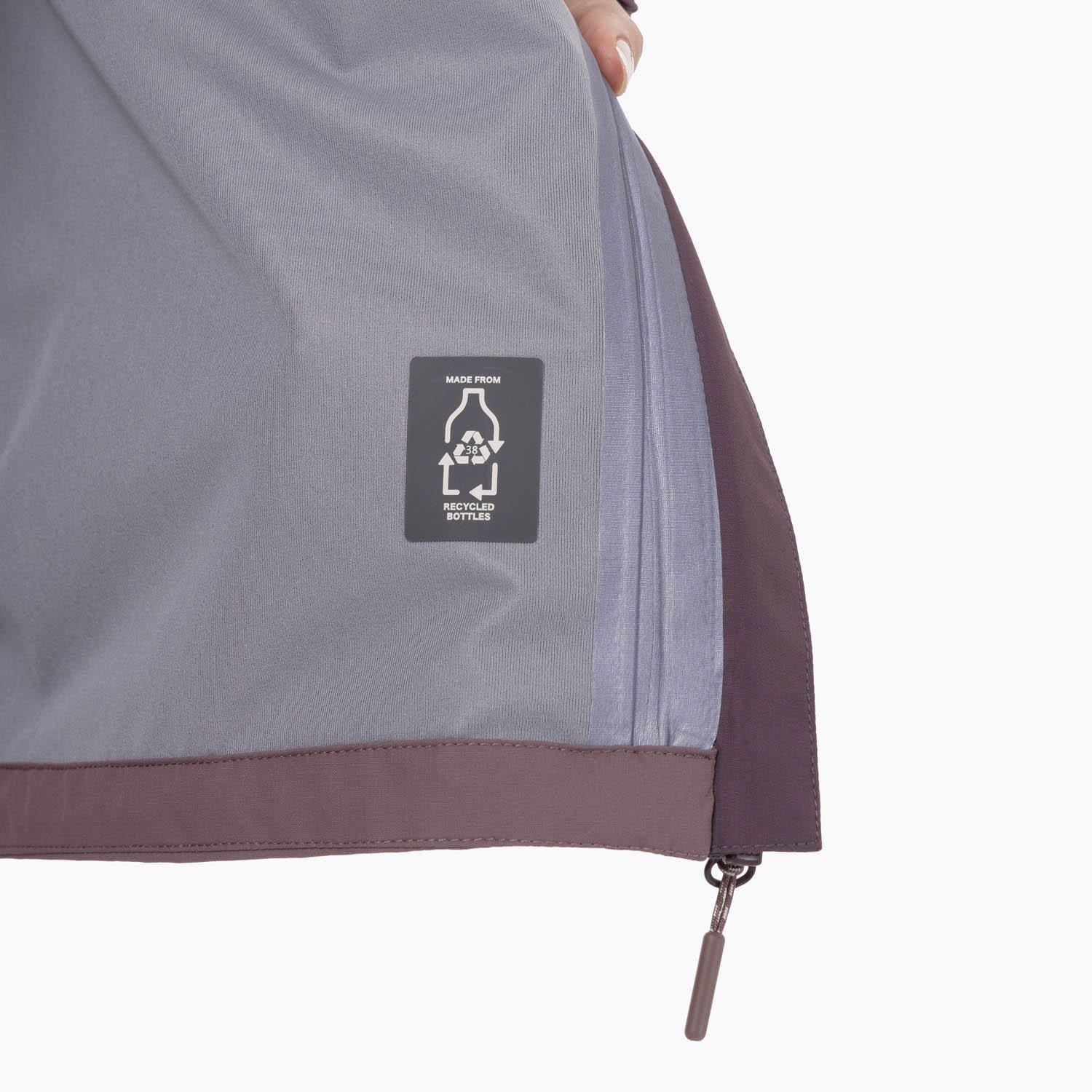 Impermeable Mujer Full Zipper Hardshell Morado-9