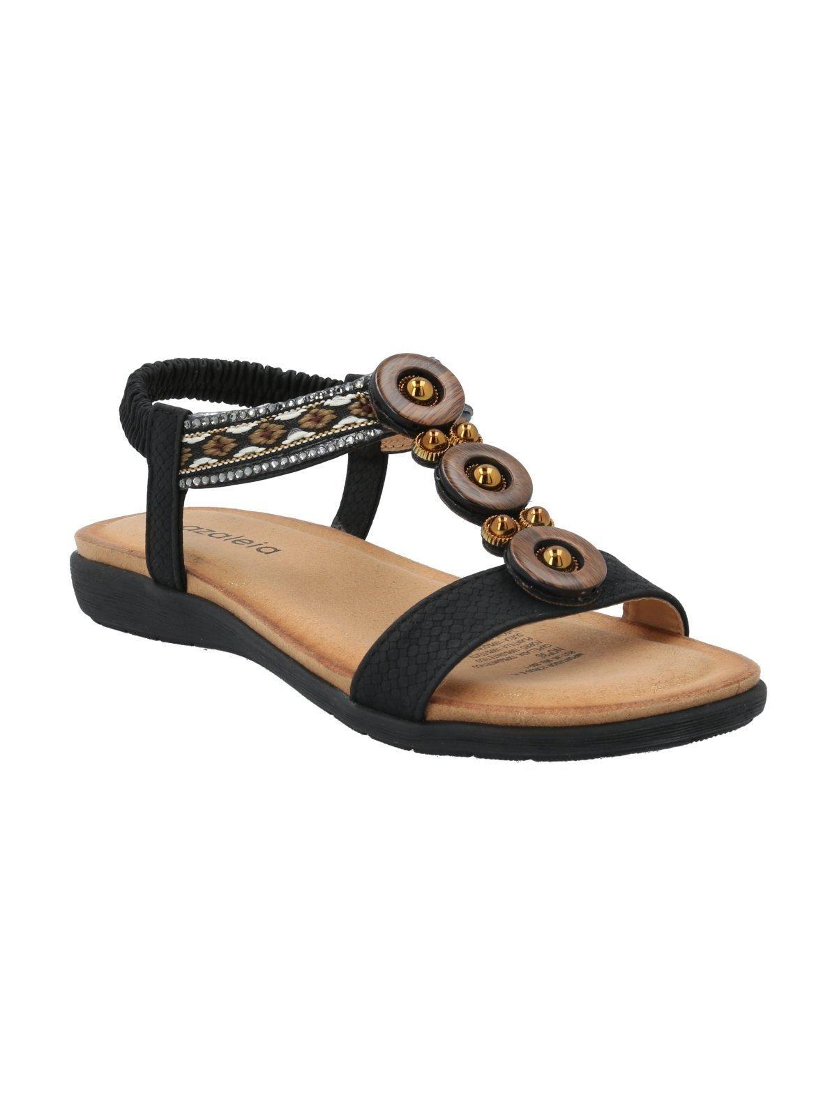 Sandalia Mujer Daniela Negro-0