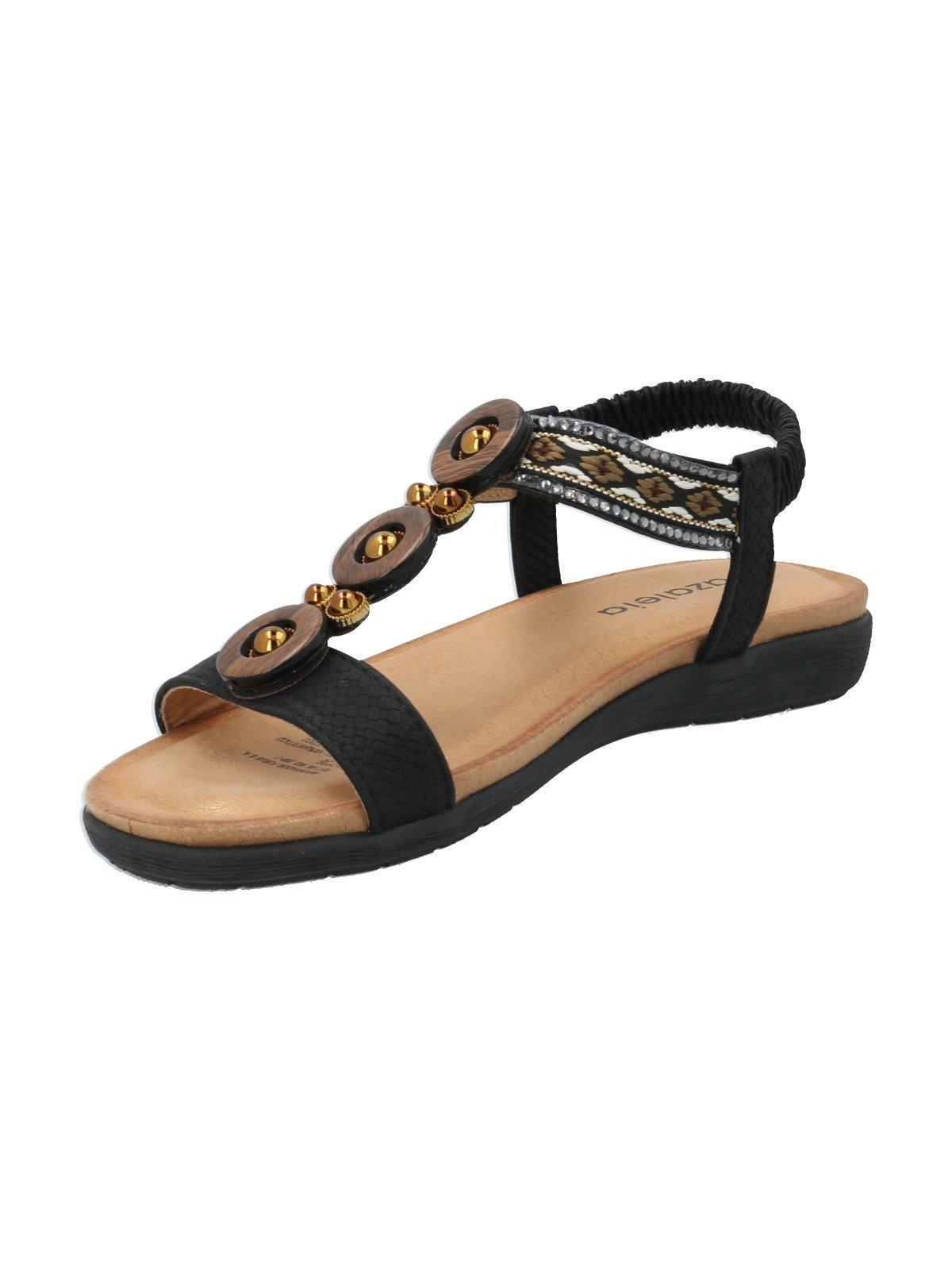 Sandalia Mujer Daniela Negro-4