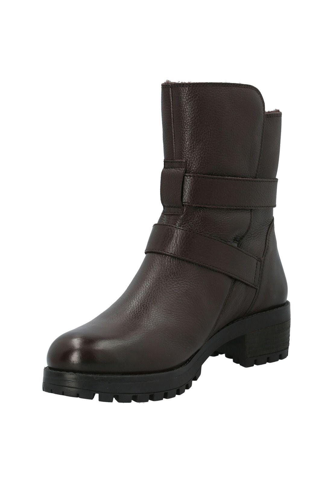 Botín Cuero Mujer Rydal Café-3