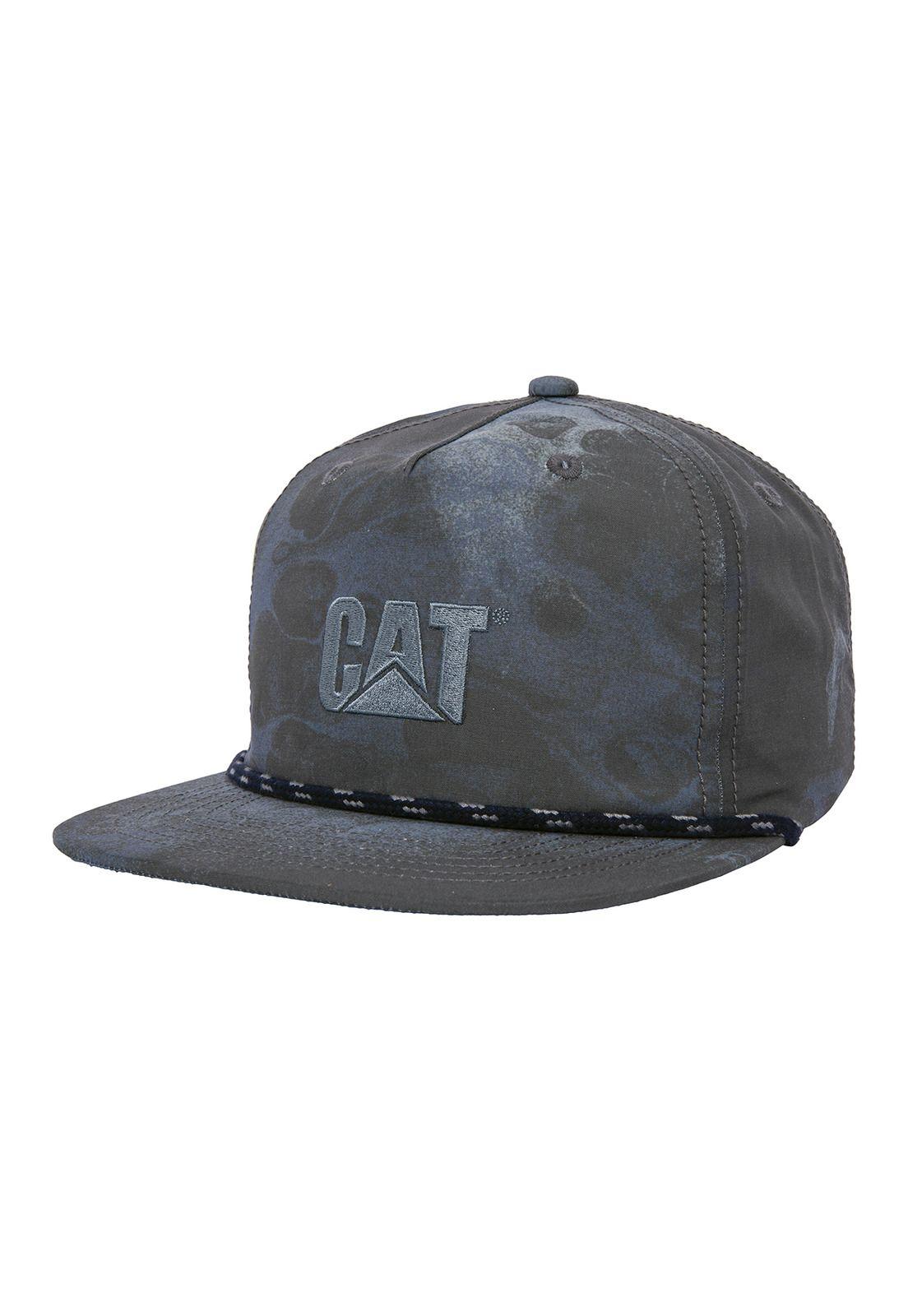 Jockey Casual Hombre Cat Logo Aop 5-Panel Hat Azul-0