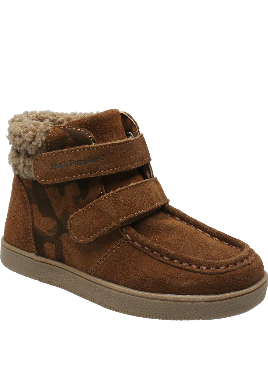 Botín Cuero Niño Koda Velcro Café (30-34)-0