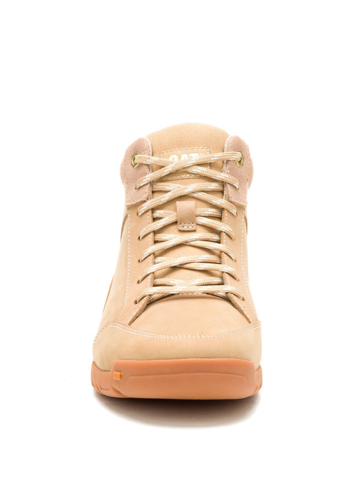 Zapatilla C/Caña Cuero Mujer Versy Mid Café Claro-3