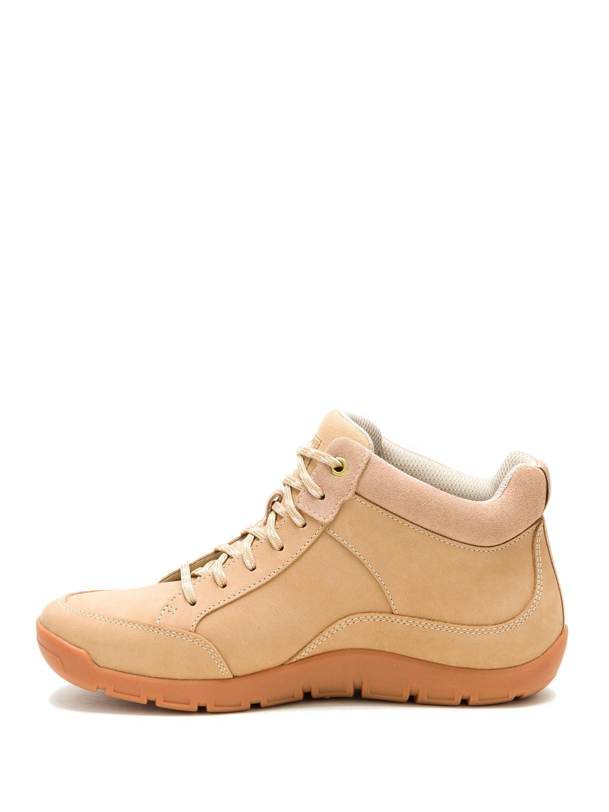 Zapatilla C/Caña Cuero Mujer Versy Mid Café Claro-1