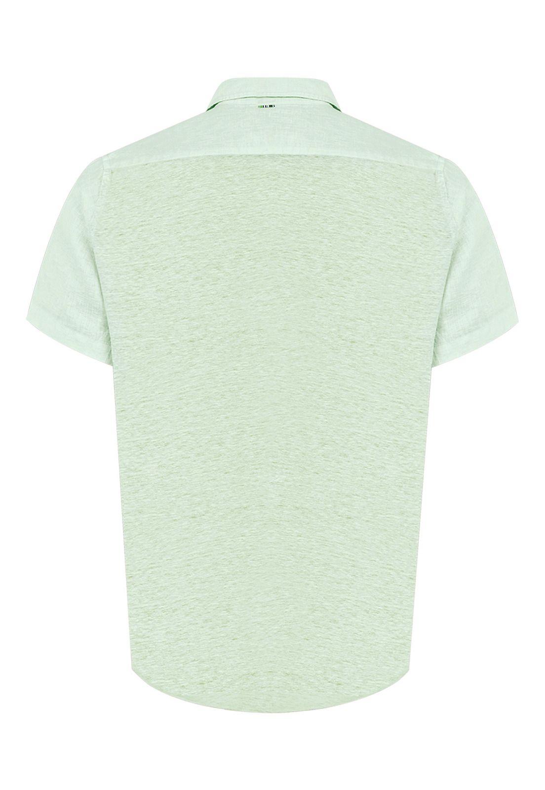 camisa Lino Orgánico Verde Linenjer Hombre -1