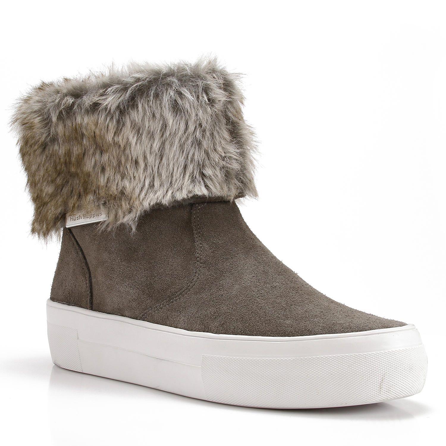 Botin Cuero Mujer Jess Gris-0