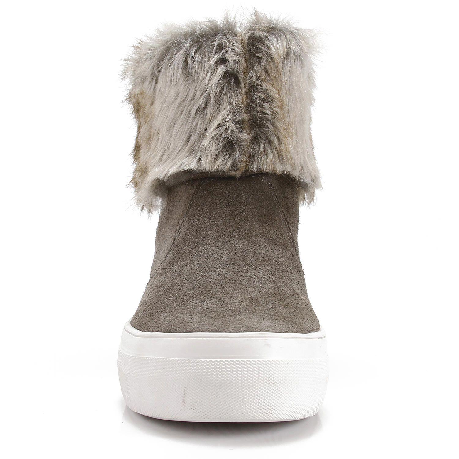 Botin Cuero Mujer Jess Gris-4