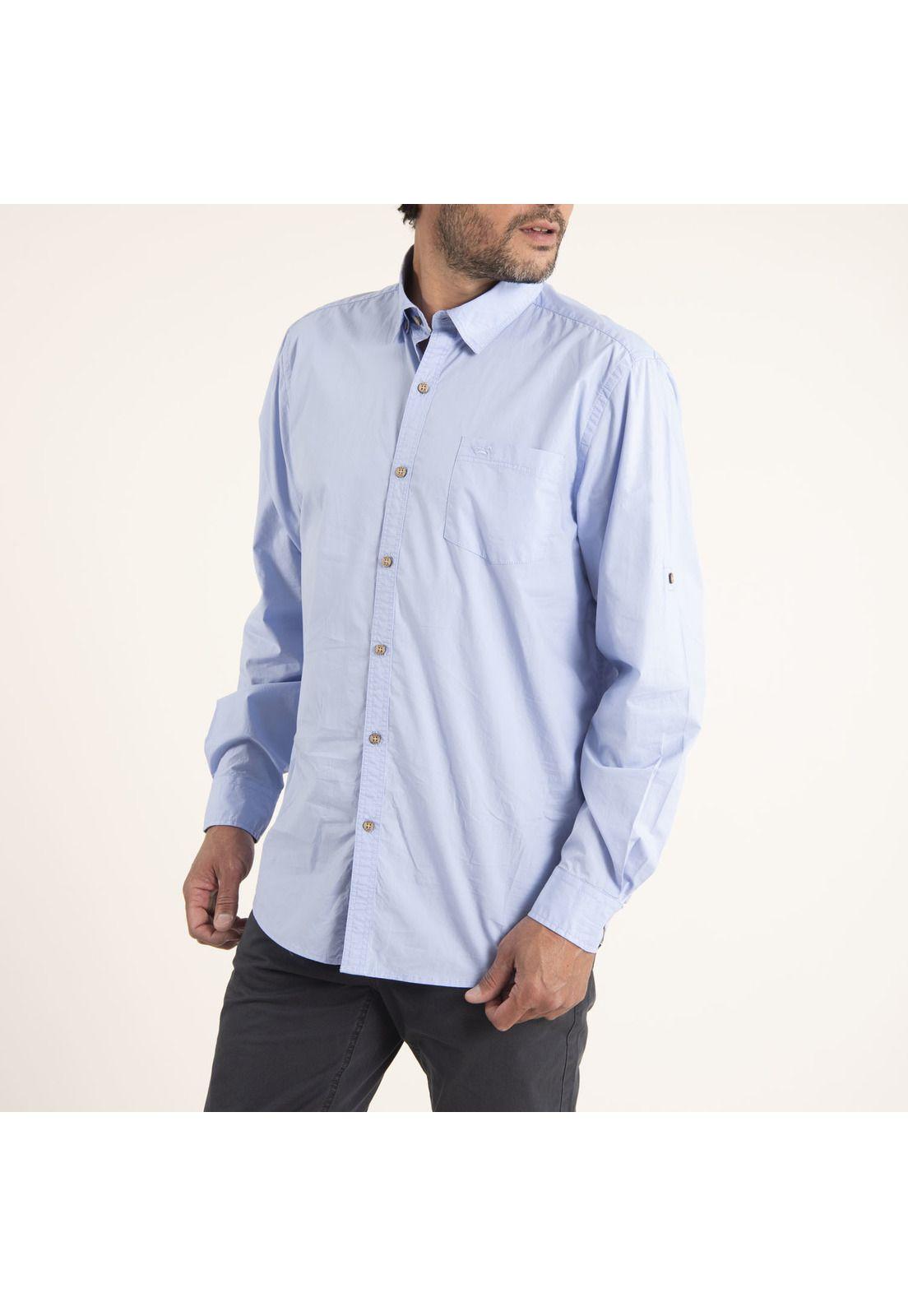 Camisa Hombre Algodón Orgánico Galiton Morado-1