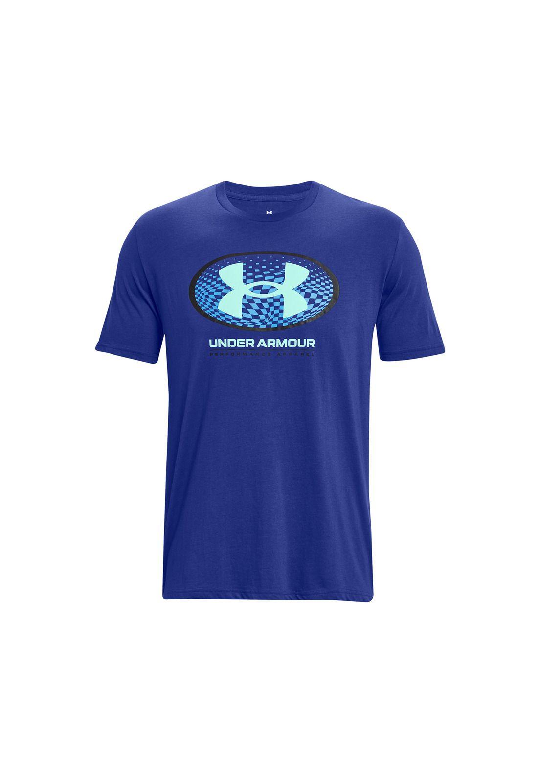 Polera UA Lockertag hombre Azul-0