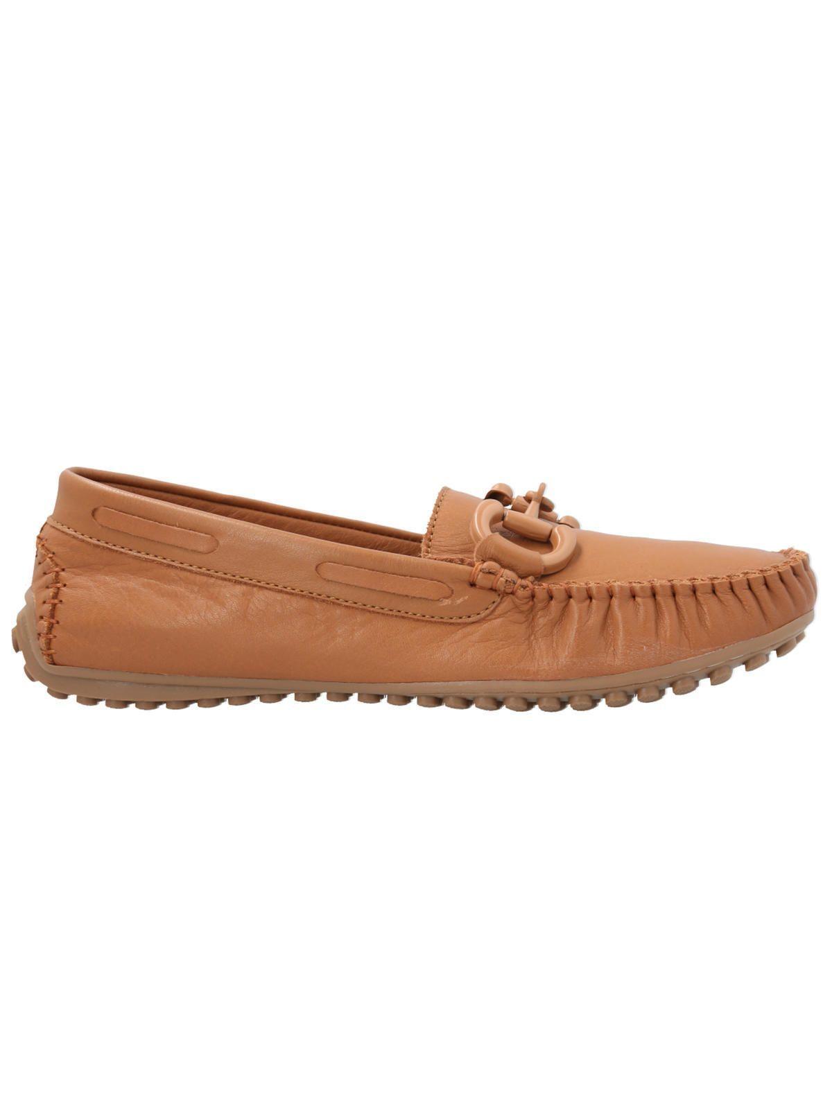 Mocasín Cuero Mujer Marizia Café -0