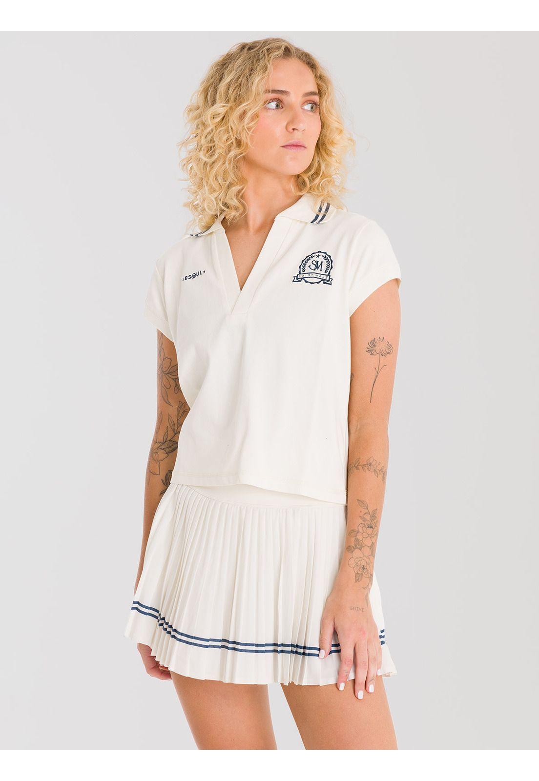 Polera Polo Mujer Heritage SAINTMALE Crudo-4