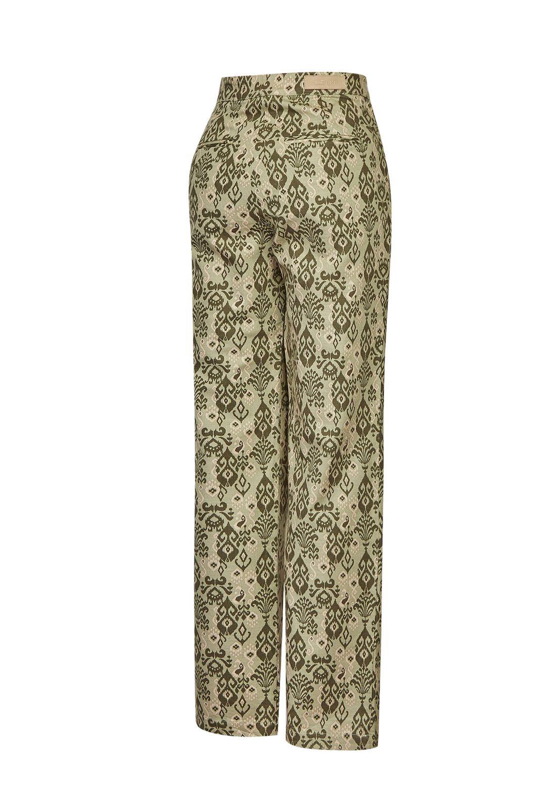 Pantalón Algodón Mujer Caspio Verde -1
