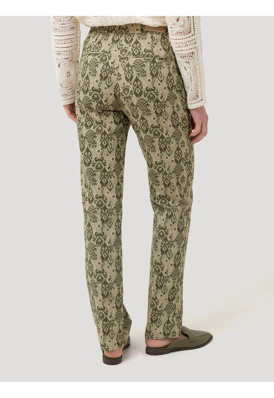 Pantalón Algodón Mujer Caspio Verde -5