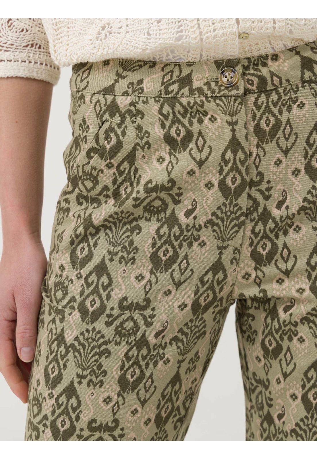 Pantalón Algodón Mujer Caspio Verde -7