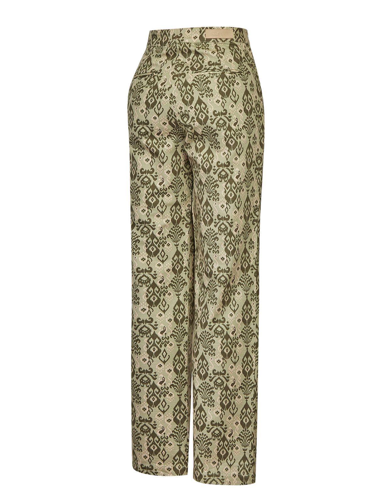 Pantalón Algodón Mujer Caspio Verde -1