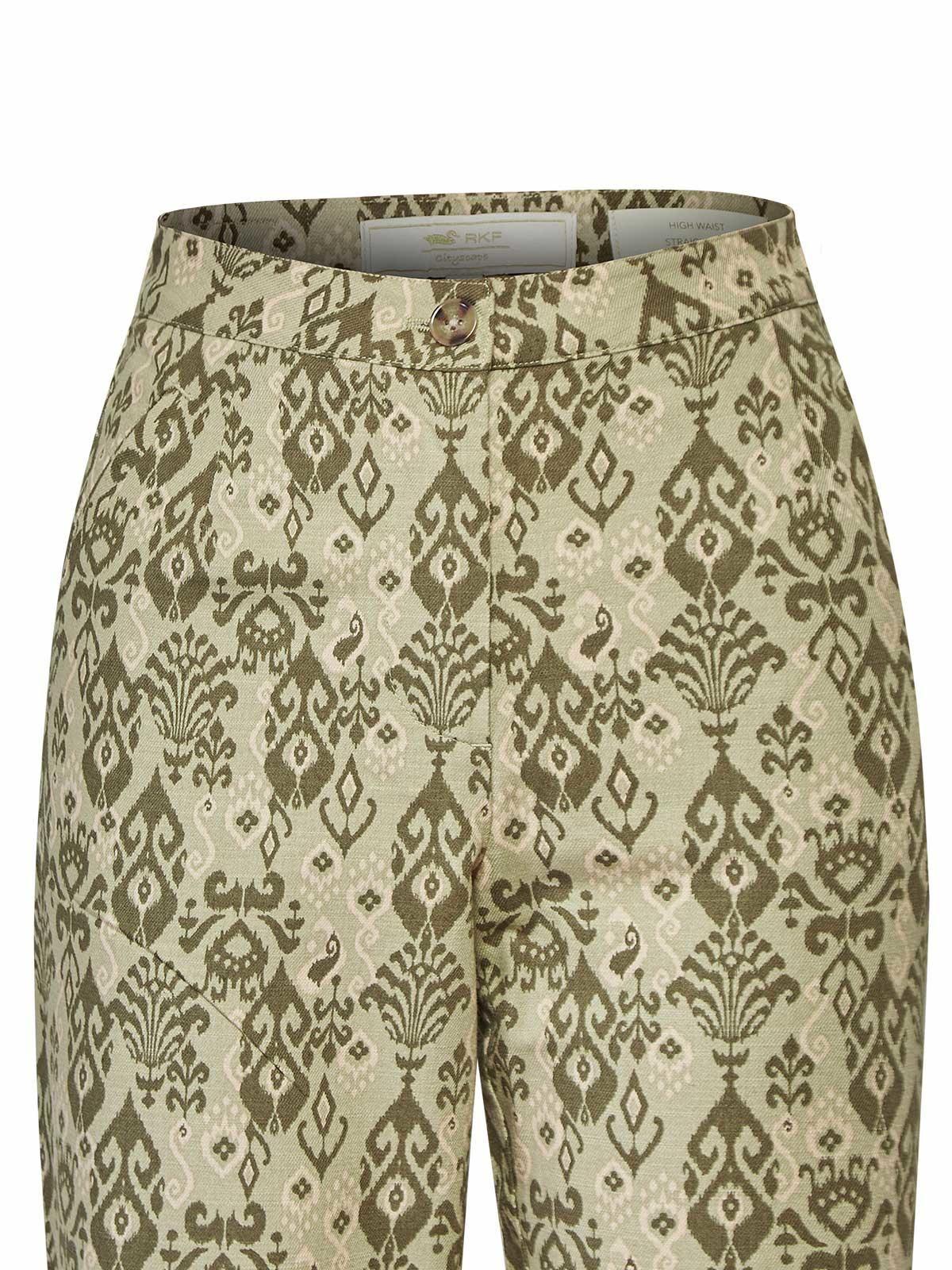 Pantalón Algodón Mujer Caspio Verde -3