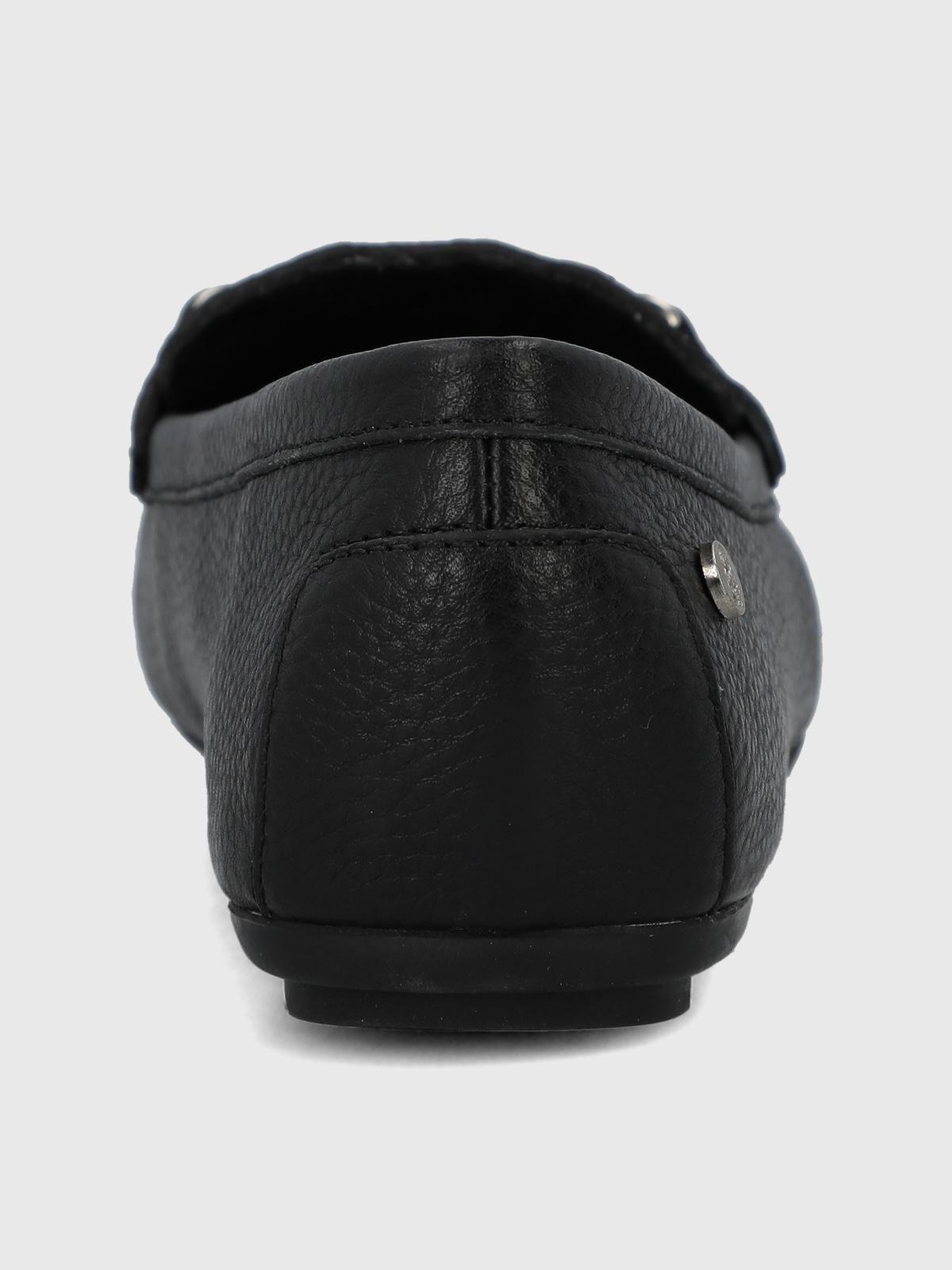 Mocasin Cuero Mujer Silvia Negro-6