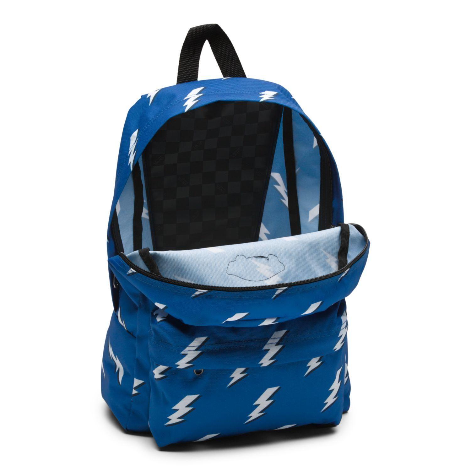 Mochila Niño By New Skool White-True Blue-2