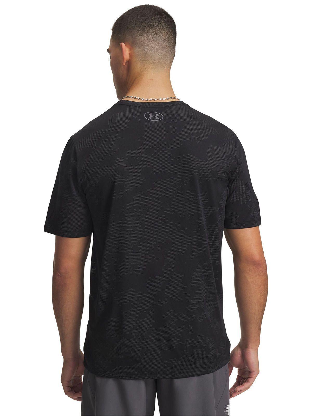 Polera M/C Hombre Tech Vent Jacquard Polera Negro-1