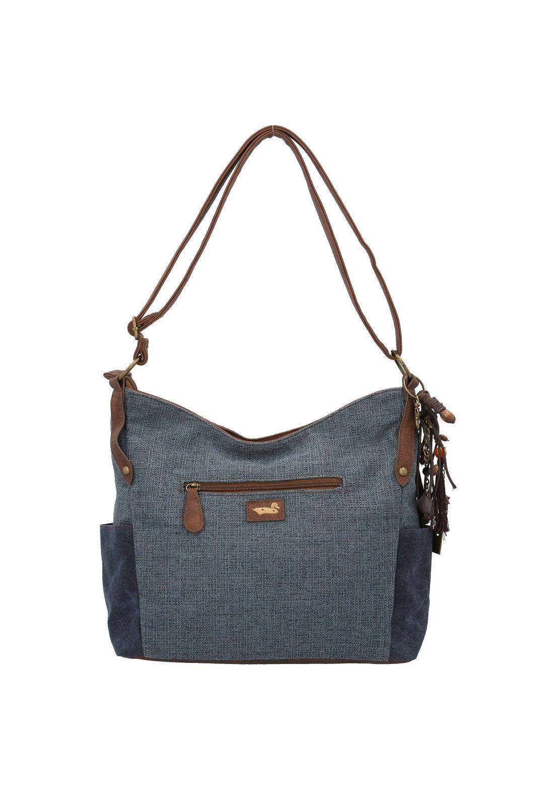 Cartera  Mujer Lime Hobo Azul-2