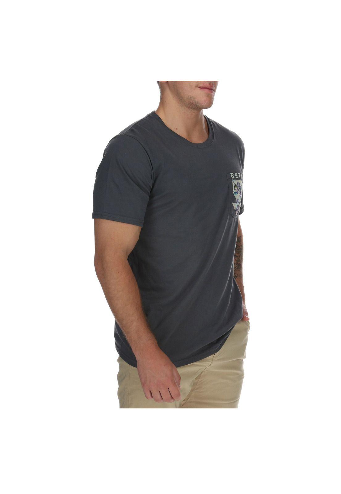 Polera M/C Hombre Pocket Logo I Gris-2