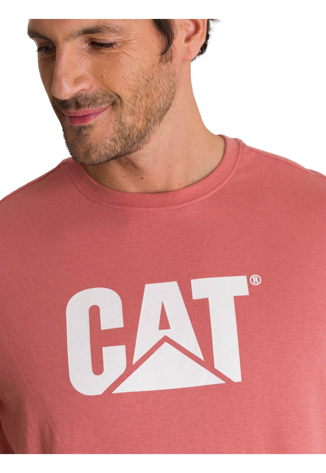 Polera Manga Corta Hombre Logo Terracota -4