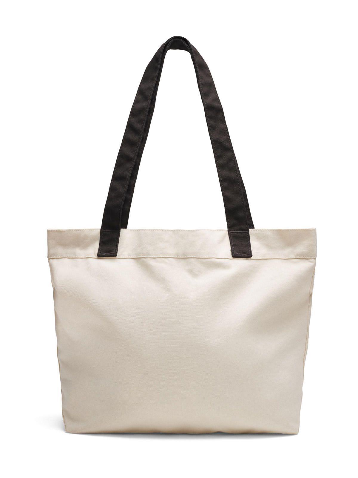 Bolso Mujer Canvas Tote Bag Beige -1
