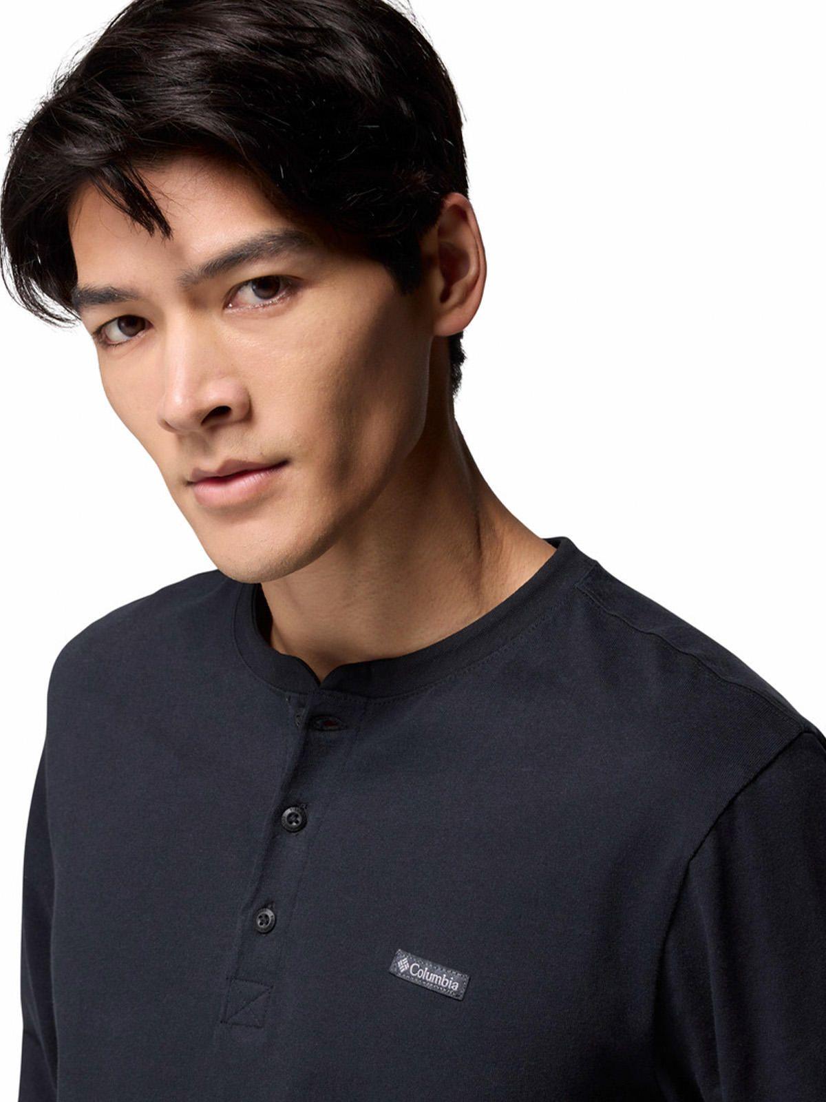 Polera ML Hombre Landroamer Ls Henley Negro-4