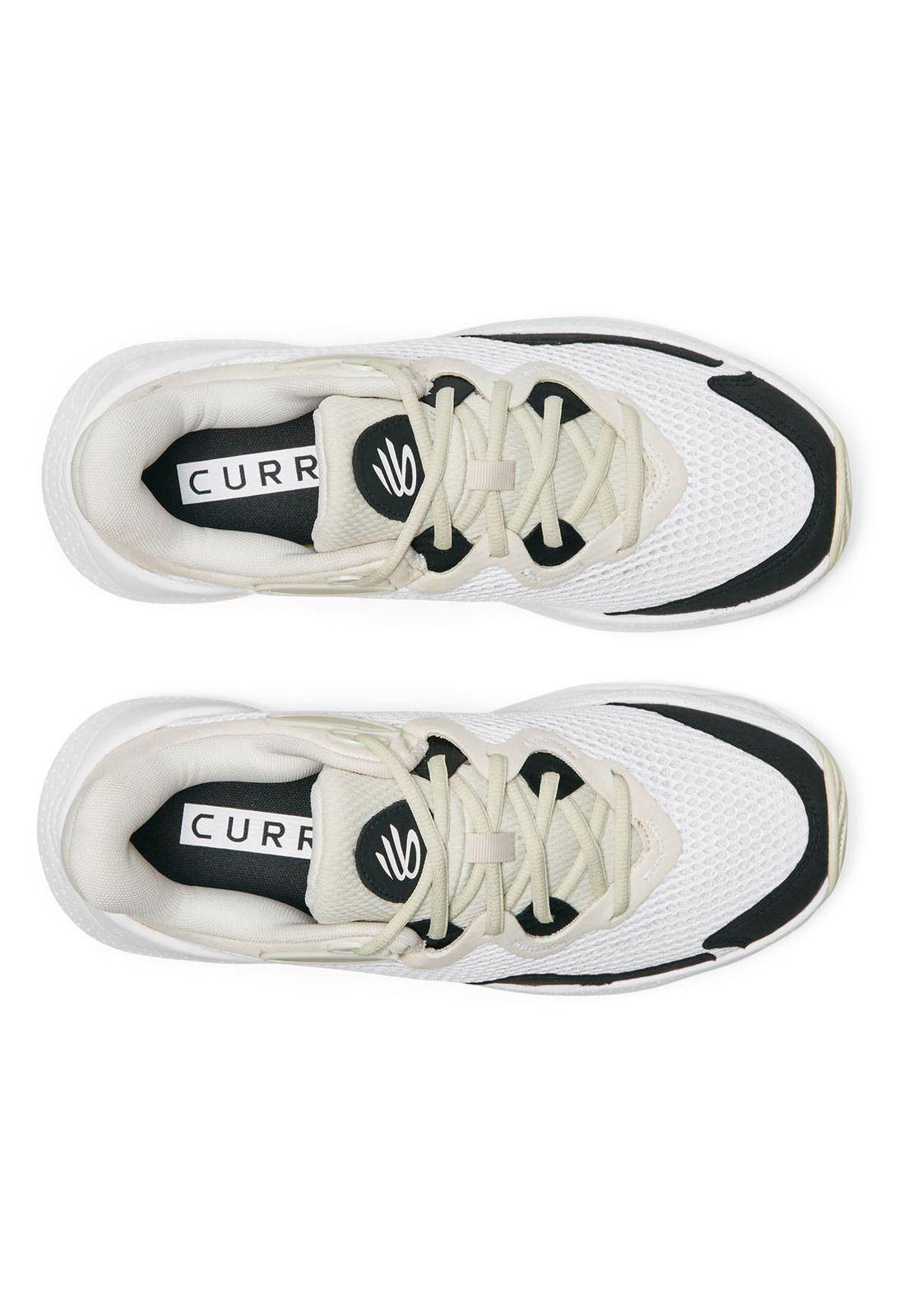 Zapatillas Basketball unisex Curry Blanco-4