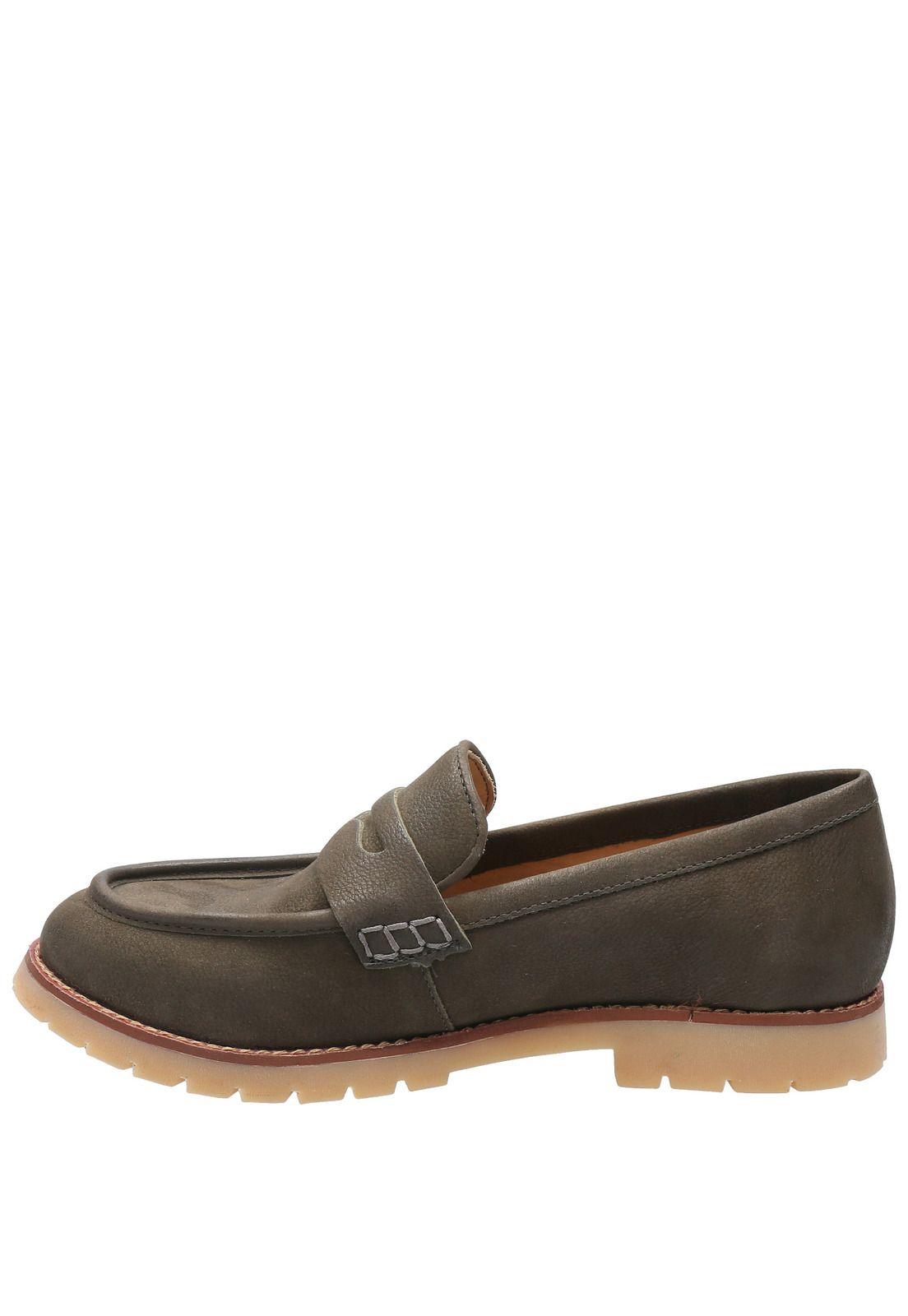 Zapato Cuero Mujer Cliff Gris Oscuro-0