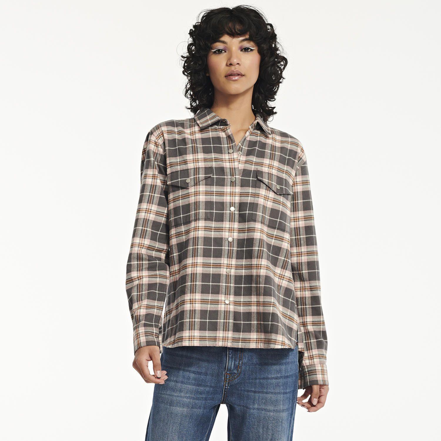 Blusa Manga Larga Mujer W Foundation Boyfrie Rosado-0