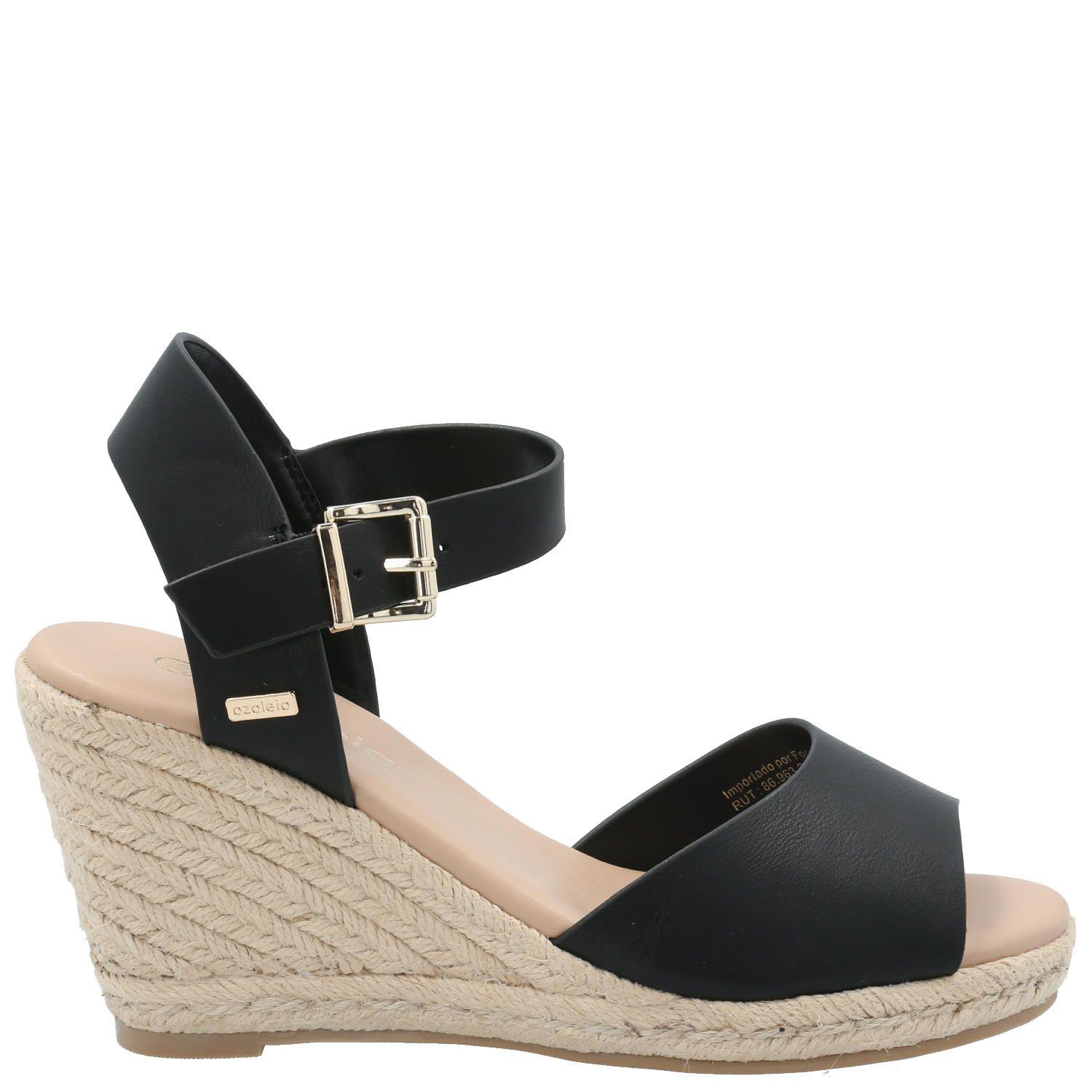 Sandalia Mujer Blu Negro-1