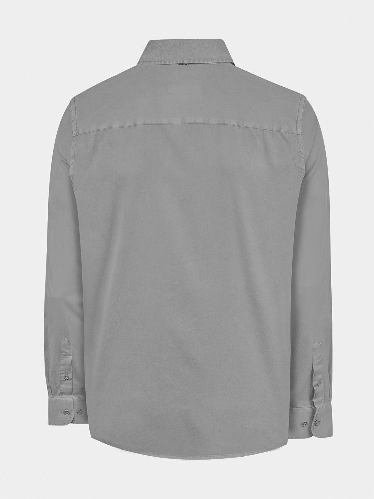 Camisa Algodón Orgánico Hombre Leeds Gris-1