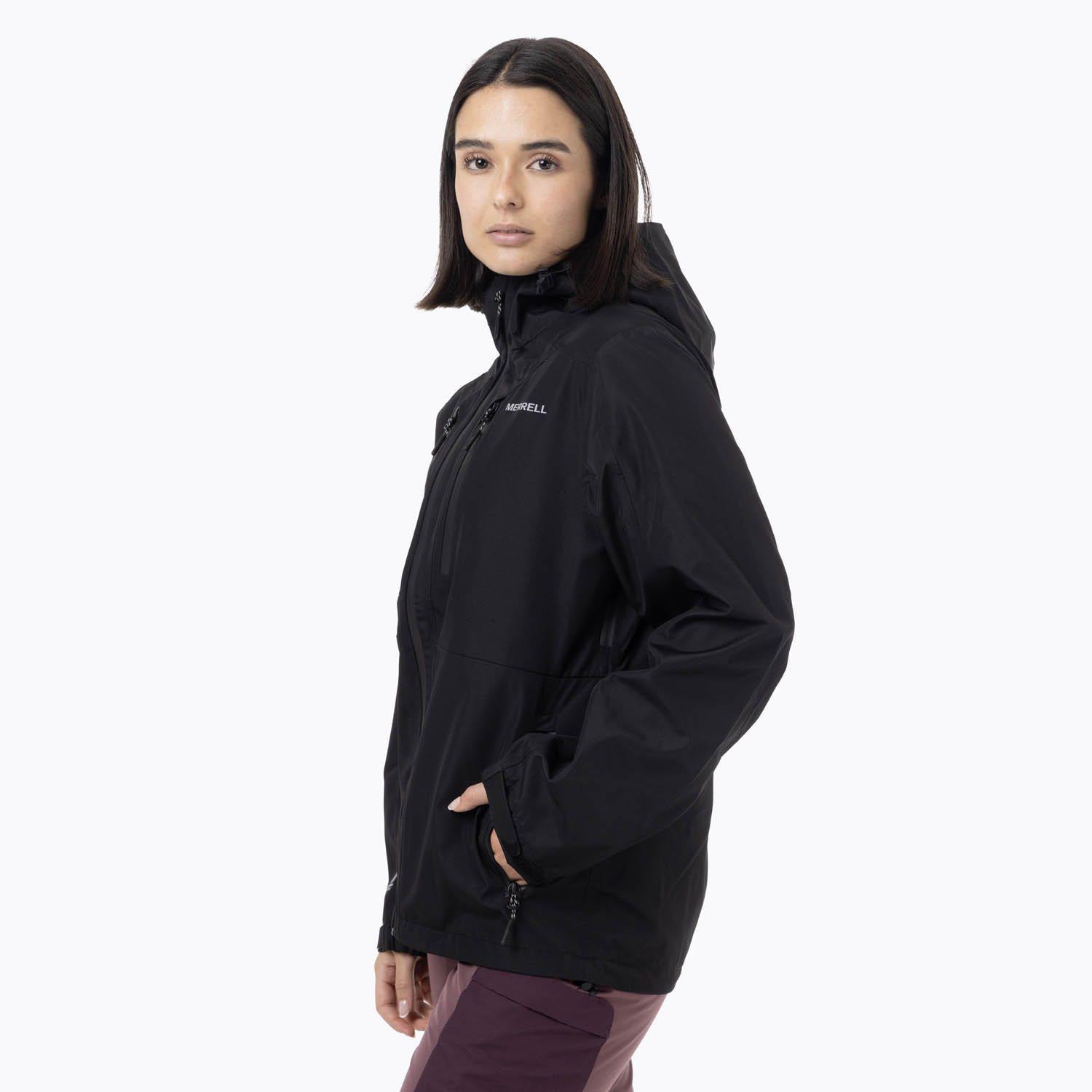 Impermeable Mujer Full Zipper Hardshell Negro-3