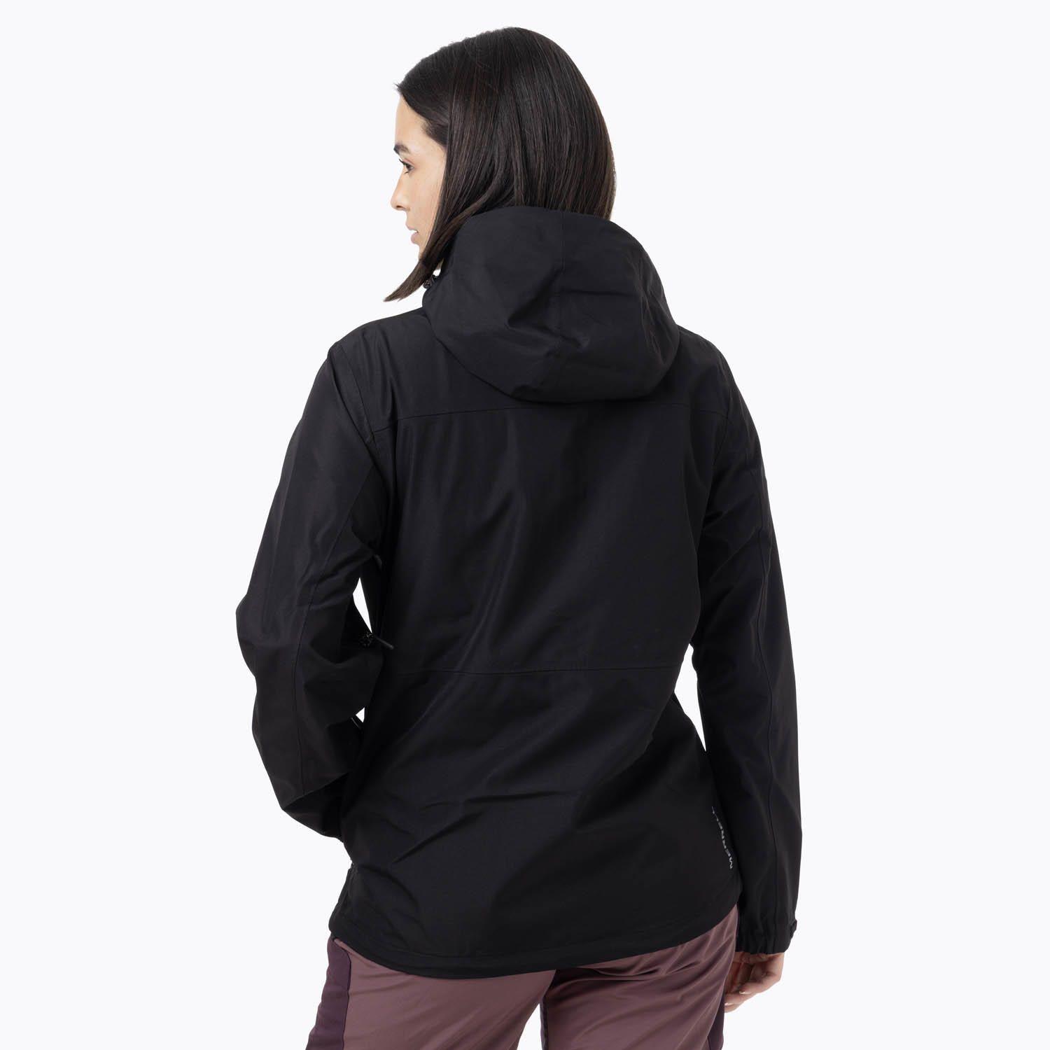 Impermeable Mujer Full Zipper Hardshell Negro-4