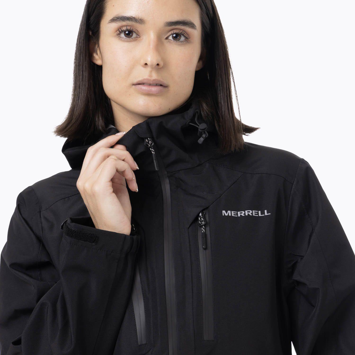 Impermeable Mujer Full Zipper Hardshell Negro-5